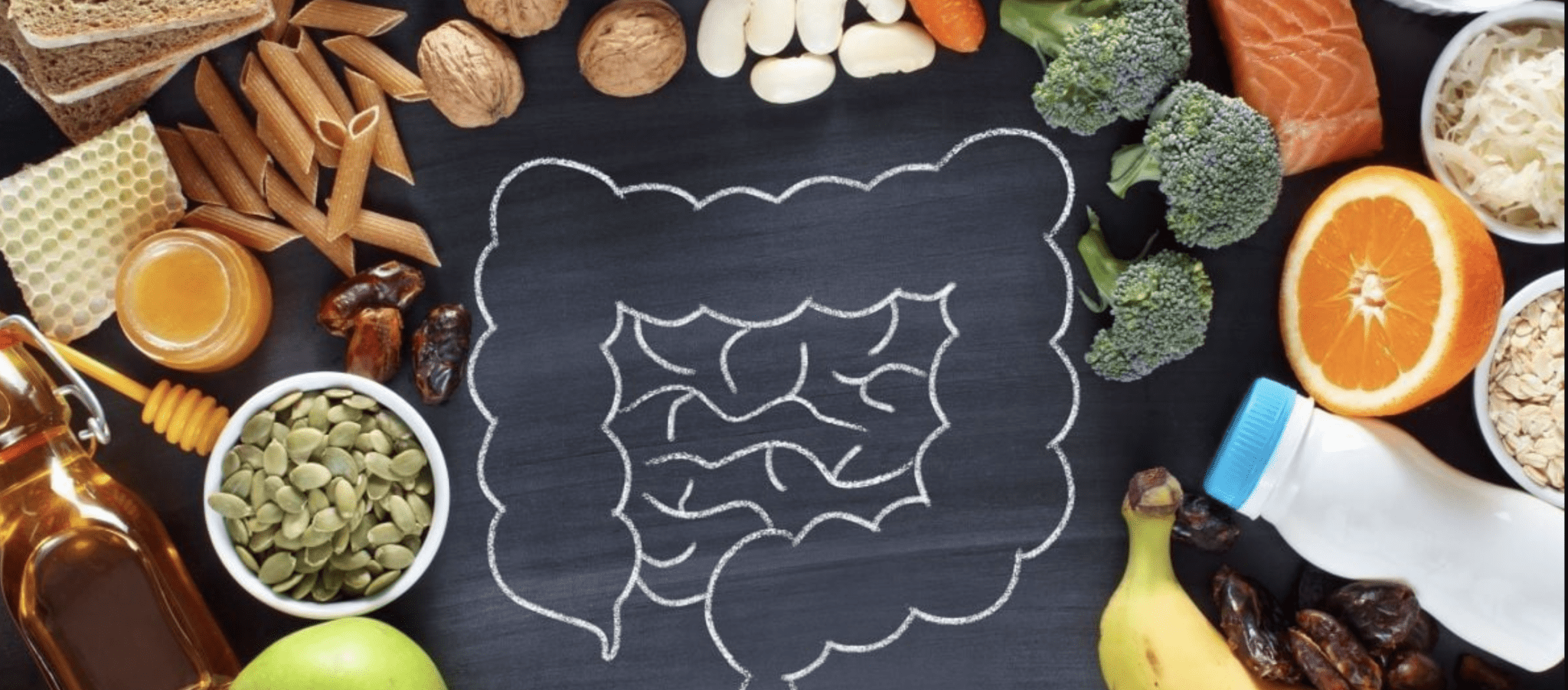 Иллюстрация связи кишечника и мозга